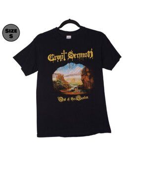 Crypt Sermon: Out of the Garden USED Shirt (S, Black, Doom Metal, Philadelphia)